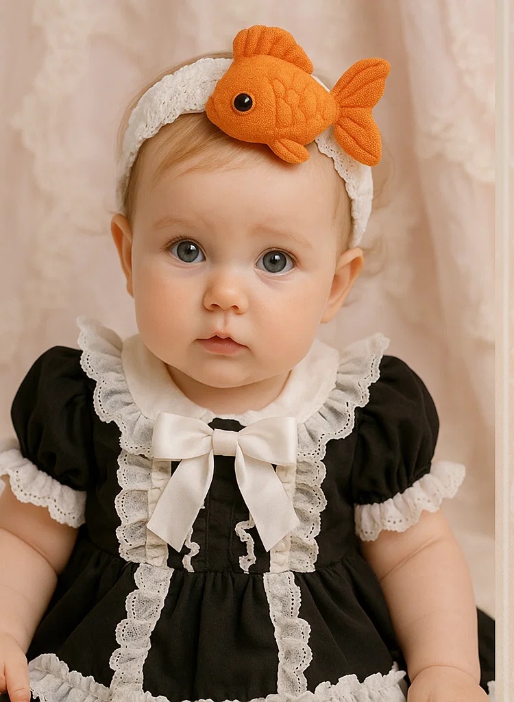 Twin Buddha Baby Headband