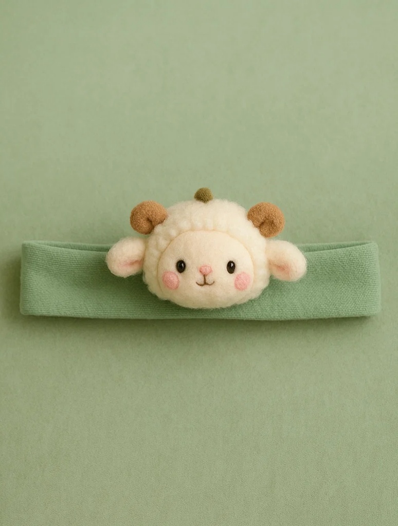 Baby Headband with Sheep Character