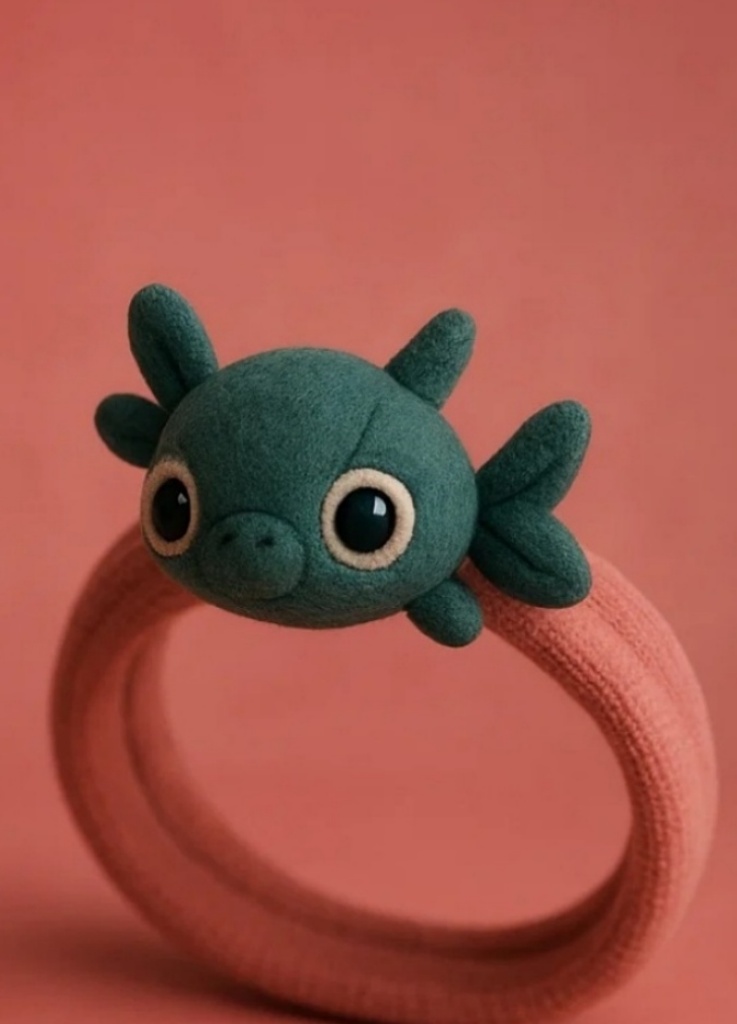 Baby Headband with Green Fish Plush – Playful Ocean Animal Theme Infant Hair Accessory