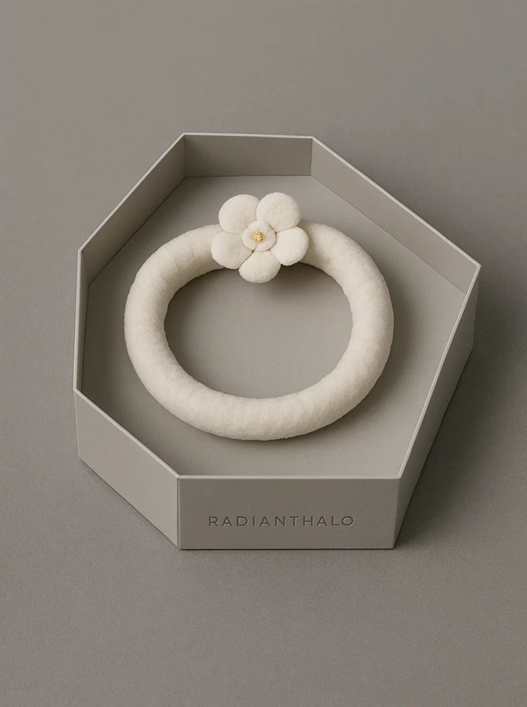 Soft Petal Flower Headband – Gentle Elastic Hairband for Baby Girls