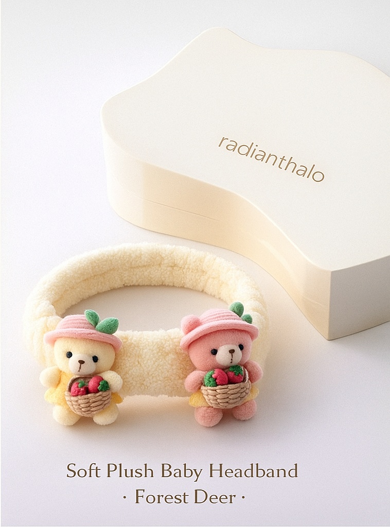 Soft Plush Baby Headband – Bright & Colorful Design