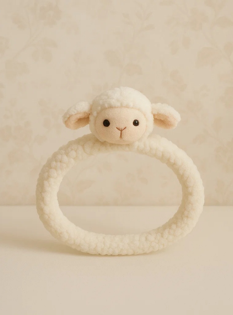 Lamb Baby Headband – Soft and Sweet