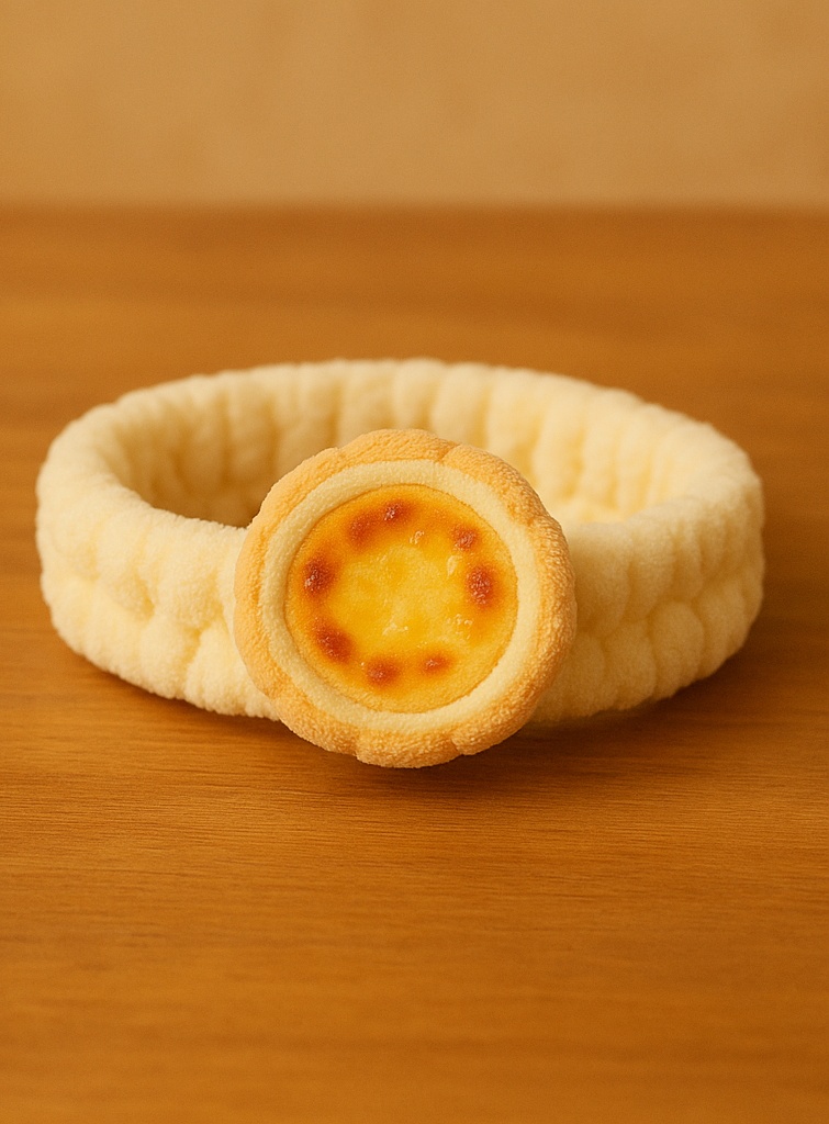 Cheese Tart Baby Headband for Classic and Stylish Photos