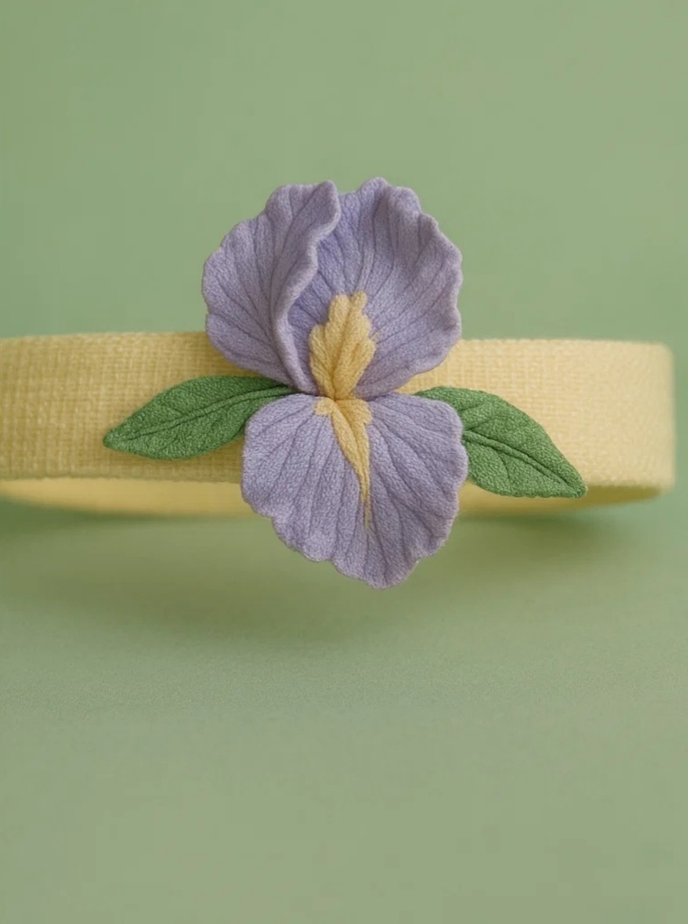 Yellow Angel Baby Headband with Fairy Wings – Soft Leaf Embroidery Design