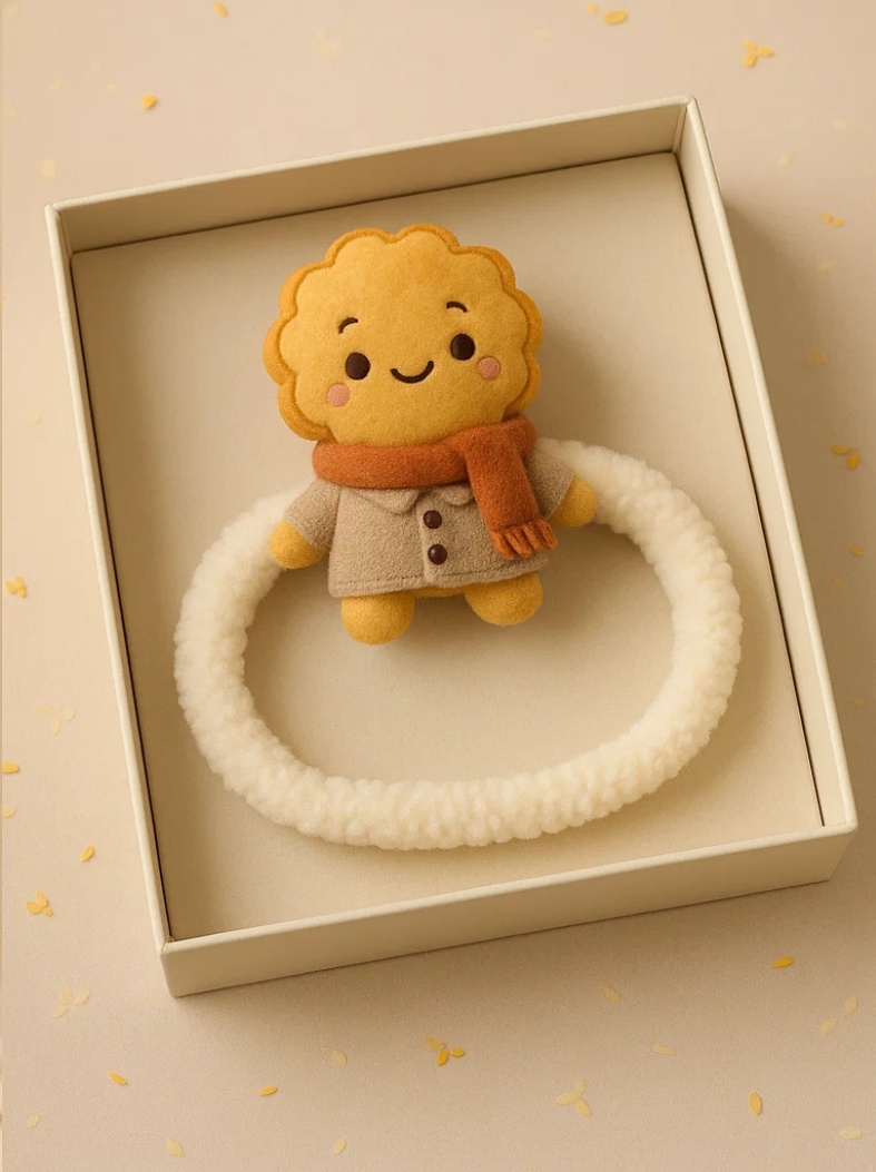 Bandeau bébé de fête de la Lune avec peluche mignonne – Accessoire photo adorable