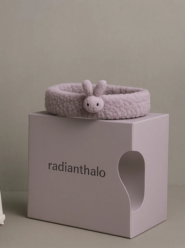 Minimalist Bunny Ears Headband – Cozy and Soft Baby Girl Hair Accessory