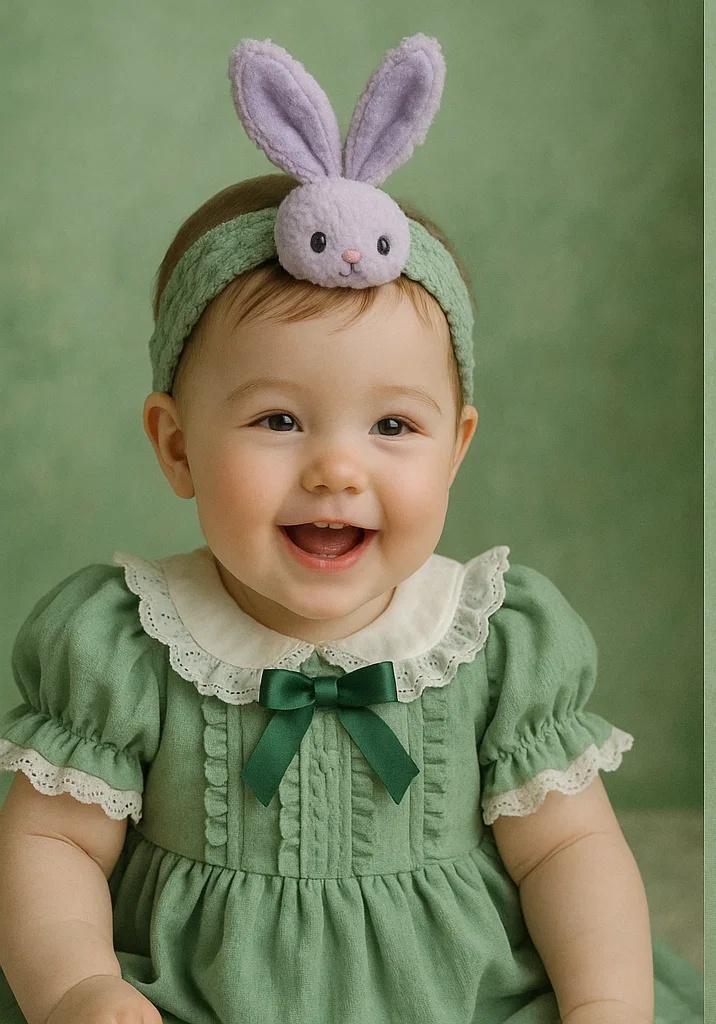 Cute Baby Bunny Ear Headband for Infants