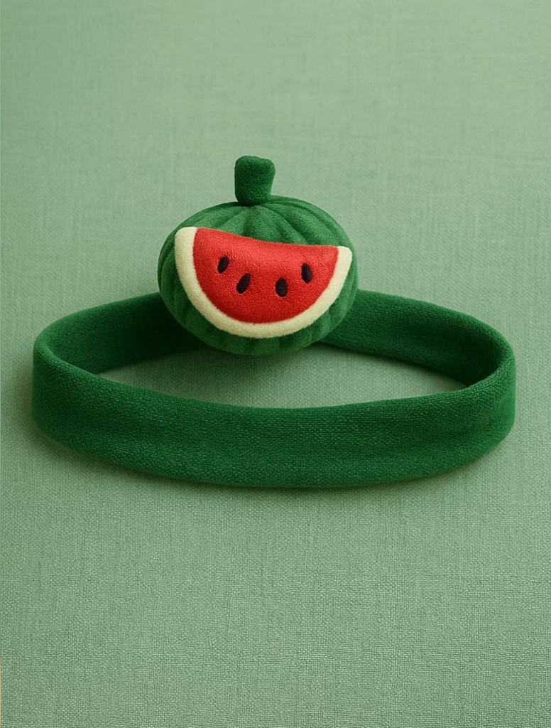 Watermelon-Themed Baby Headband