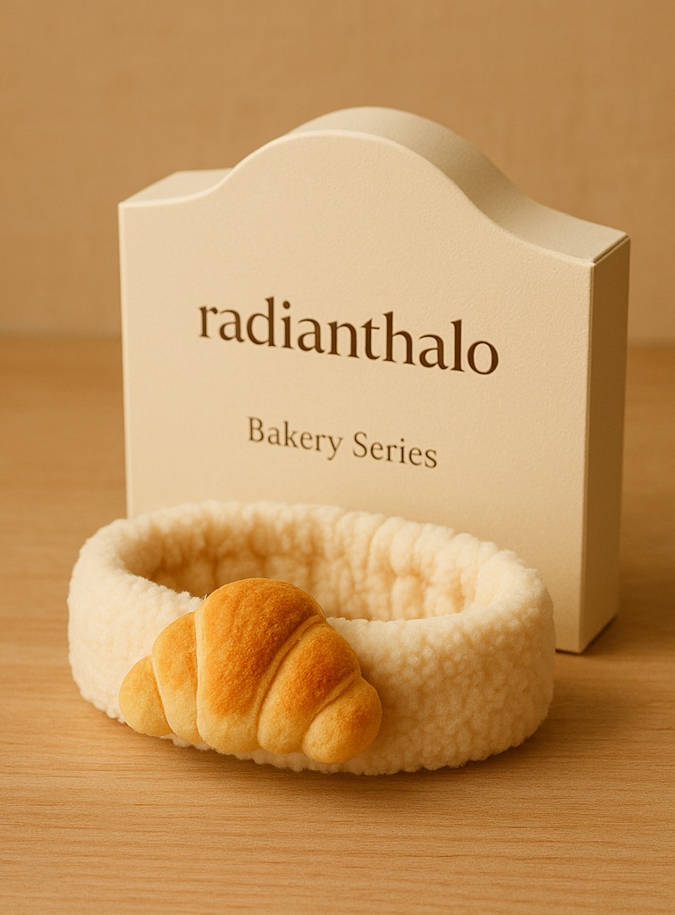 Croissant Design Baby Headband for Soft and Cozy Baby Photos