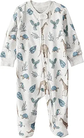 2-Pack Baby Sleepers with Fun Animal Prints – Soft and Cozy for Bedtime