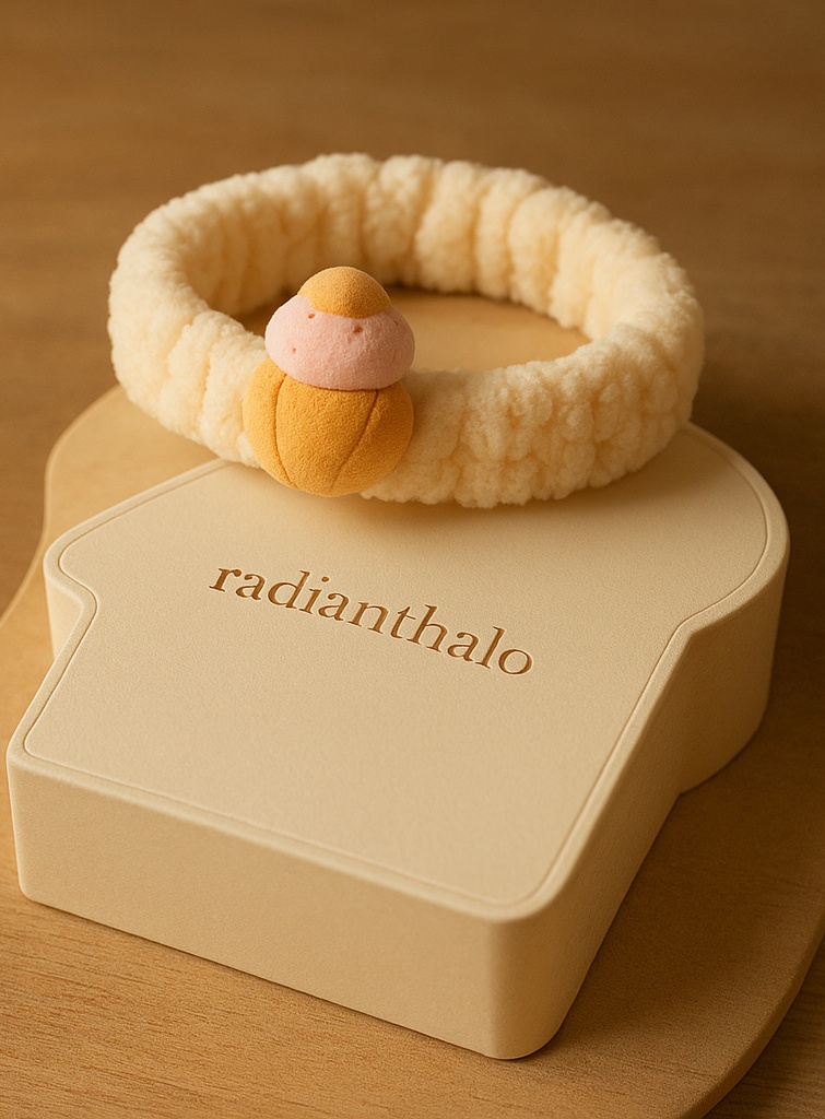 Cupcake-Inspired Baby Headband with Soft Fabric for Baby Photography