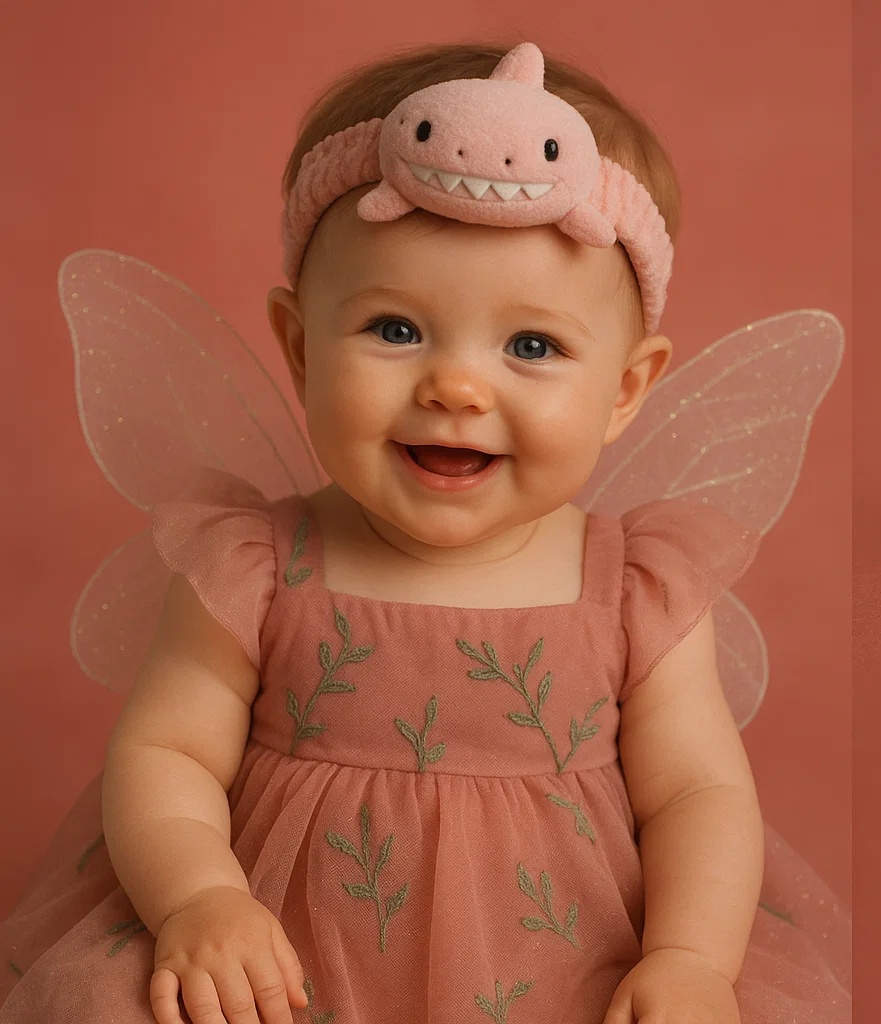 Shark Plush Baby Headband – Fun and Playful Design for Infants