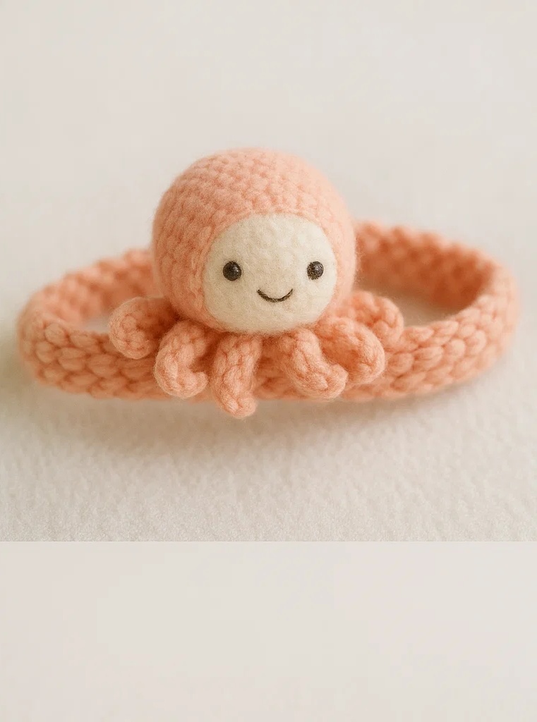 Cream Starfish Plush Baby Headband