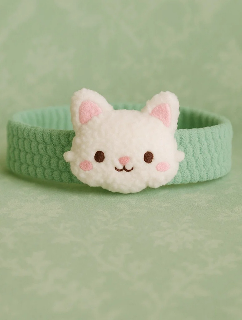 Cute Baby White Cat Headband