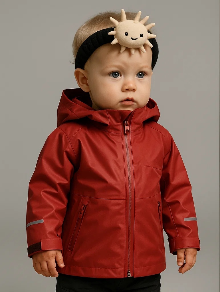 Red Sun Baby Headband – Bright & Cheery Style for Little Ones