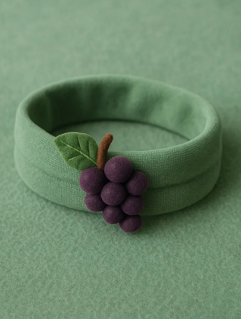 Baby Haarband mit Traubenmotiv