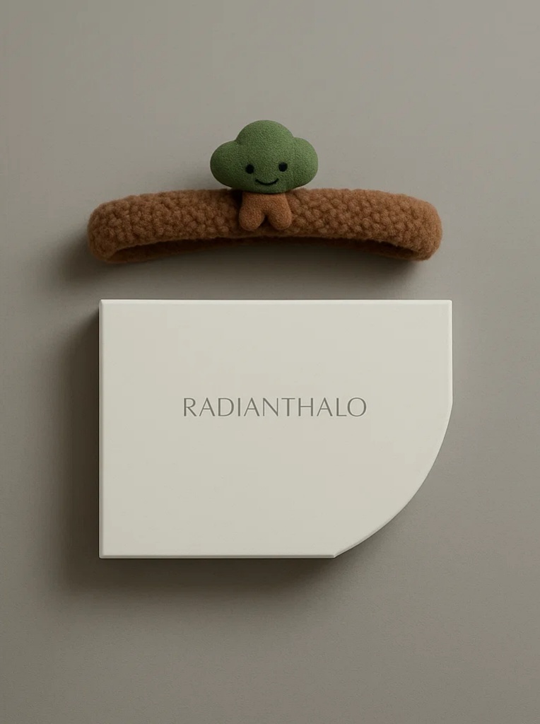 Brown Tree Baby Headband – Cute Nature-Inspired Plush Hairband
