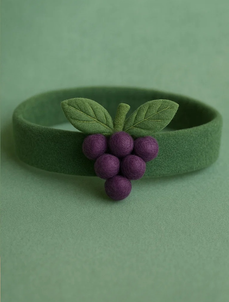Bandeau pour bébé à motif de raisin