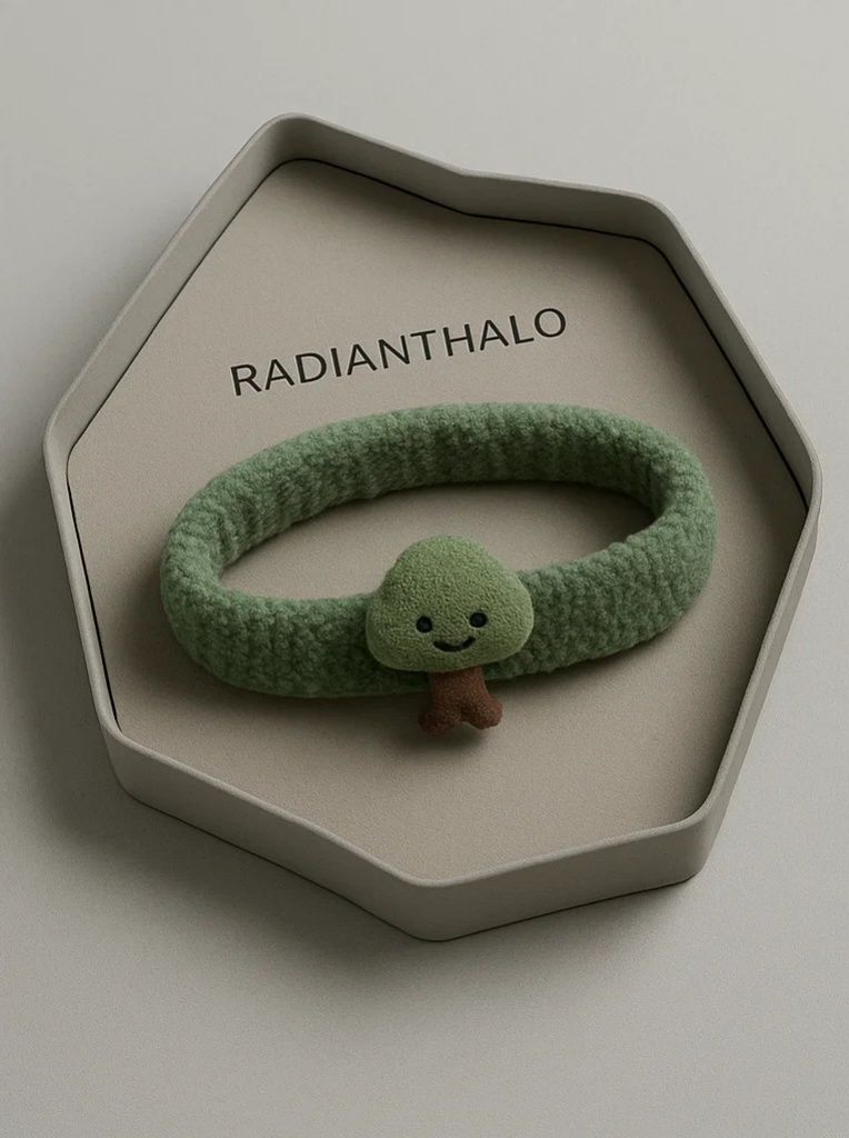 Sage Green Tree Headband – Soft and Earthy Baby Accessory