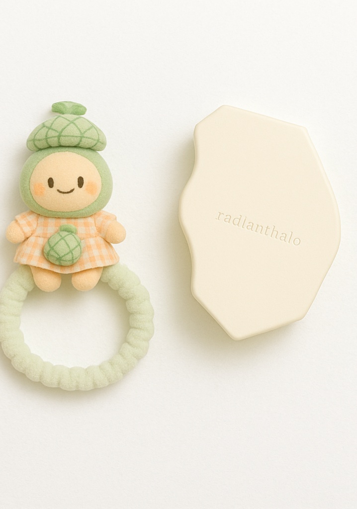 Zelené jablko dětská čelenka – Plush & Comfy