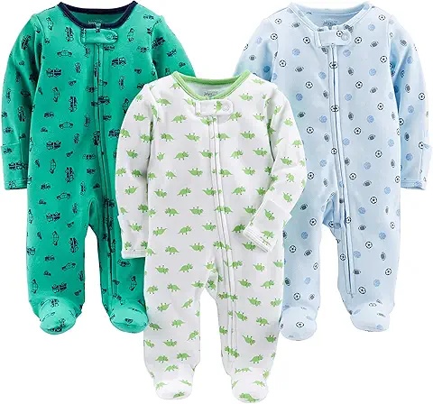 4-Piece Baby Pants Set with Cute Animal Prints – Soft and Comfortable for Active Babies