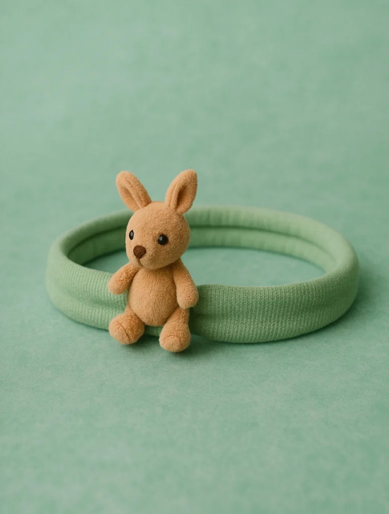 Baby Bunny Headband (Light Green)