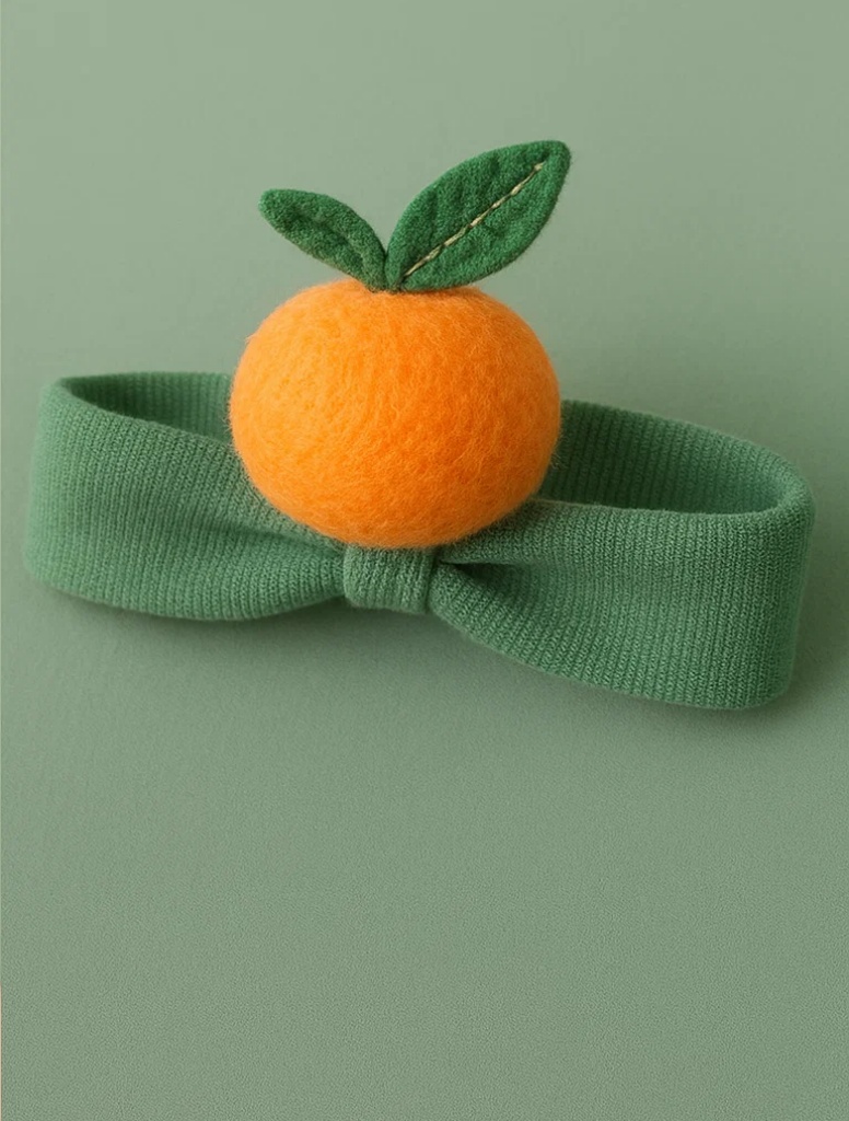 Orange-Themed Baby Headband