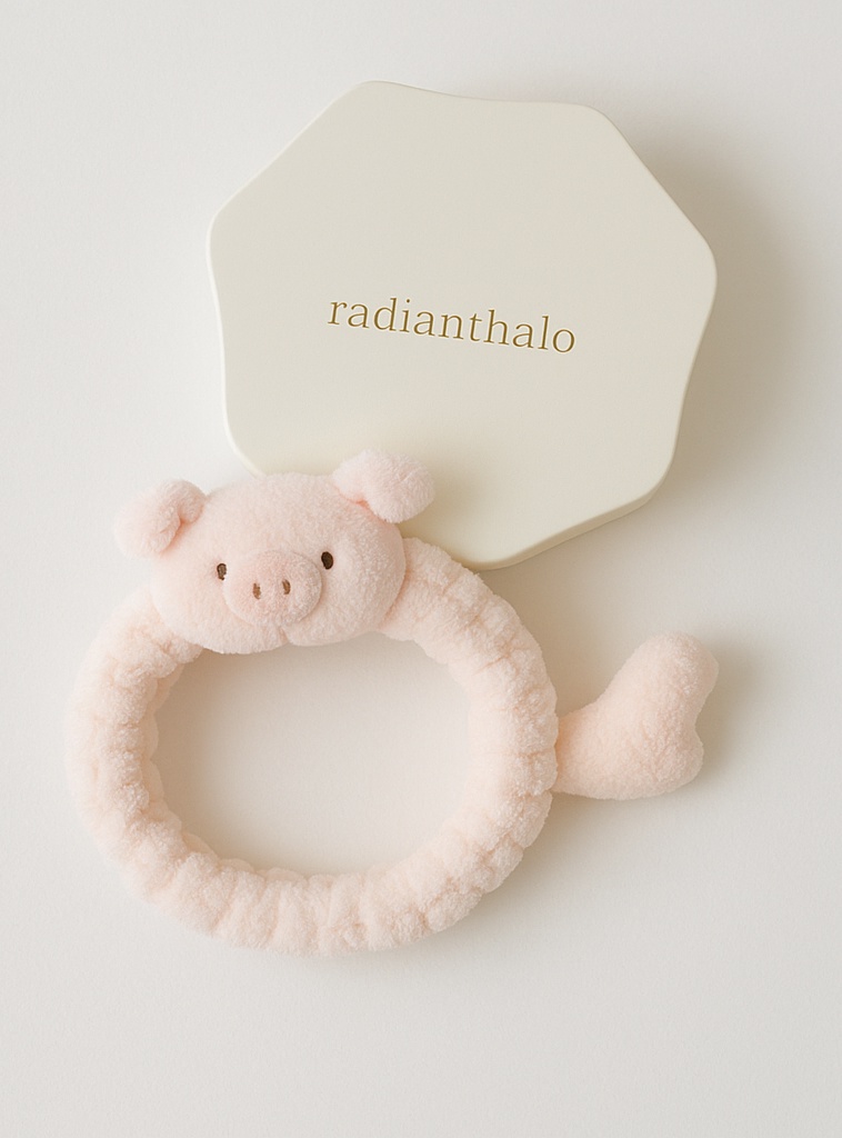 Charming Pig Design Baby Headband – Soft Fabric for Delicate Skin