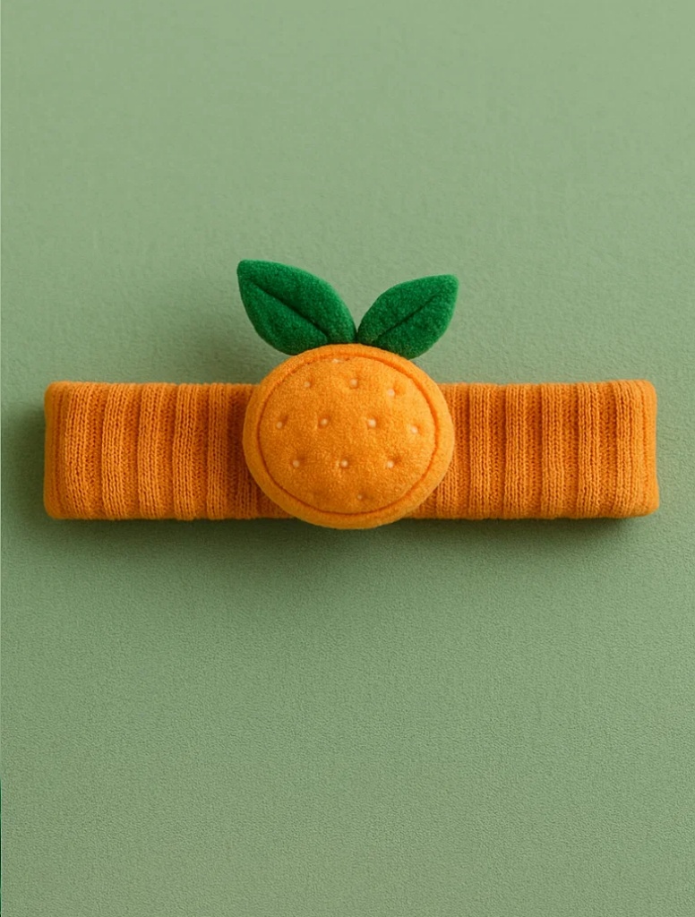 Faixa de Bebê com Tema de Laranja