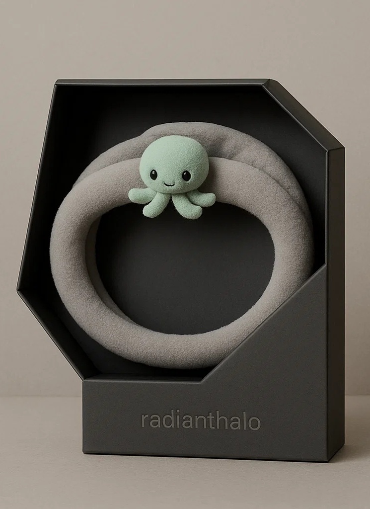 Mint Octopus Baby Headband – Gentle Plush Style for Modern Babies