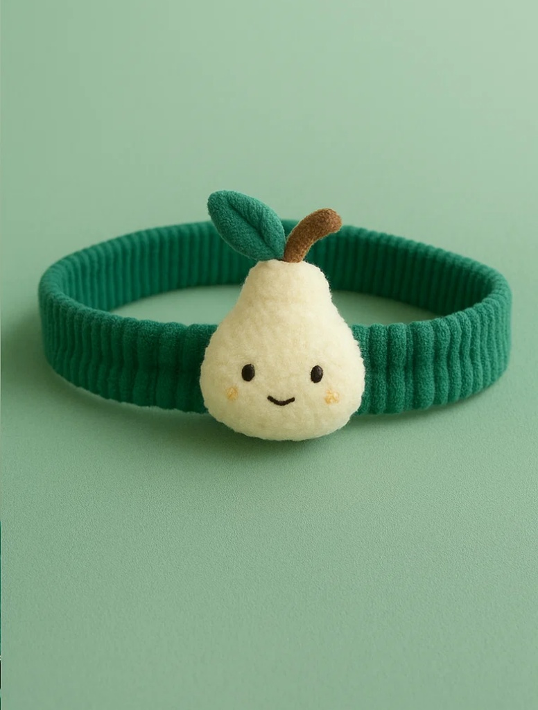 Pear-Themed Baby Headband