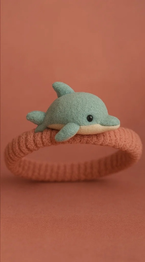 Baby Headband with Dolphin Plush – Cute and Playful Infant Hair Accessory