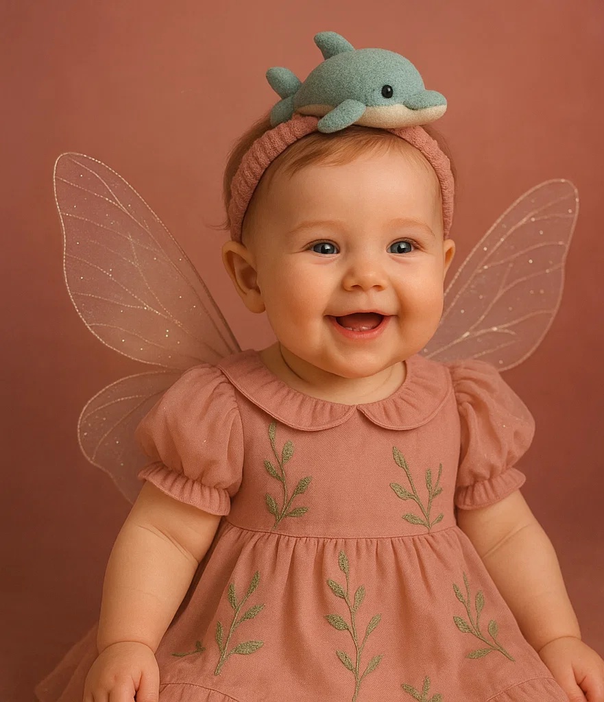 Baby Headband with Dolphin Plush – Cute and Playful Infant Hair Accessory