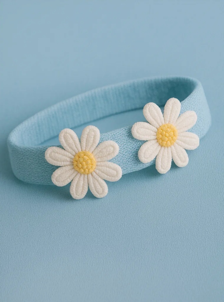 Adorable Daisy Baby Headband for a Bright and Joyful Style