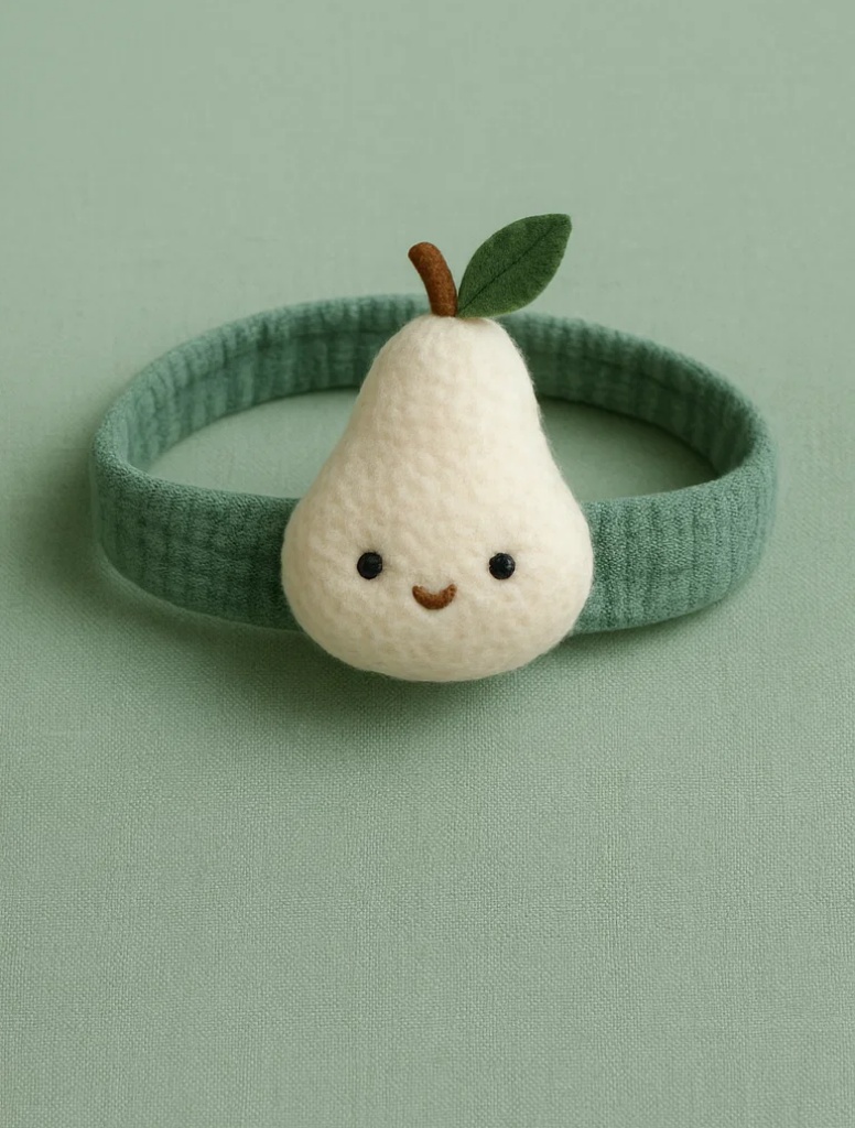 Baby Haarband mit Birnenmotiv