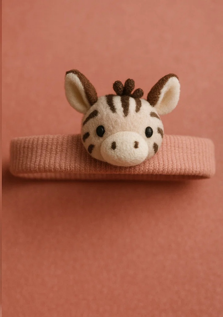 Vestido de Bebê com Faixa de Cabeça de Zebra e Asas de Anjo - Design Divertido e Adorável para Crianças