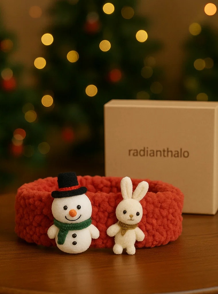 Bandeaux pour bébé avec des jouets de Noël mignons pour des photos magiques