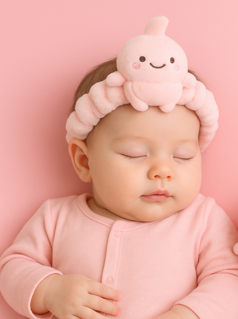 Peach Baby Headband - Bright and Fun