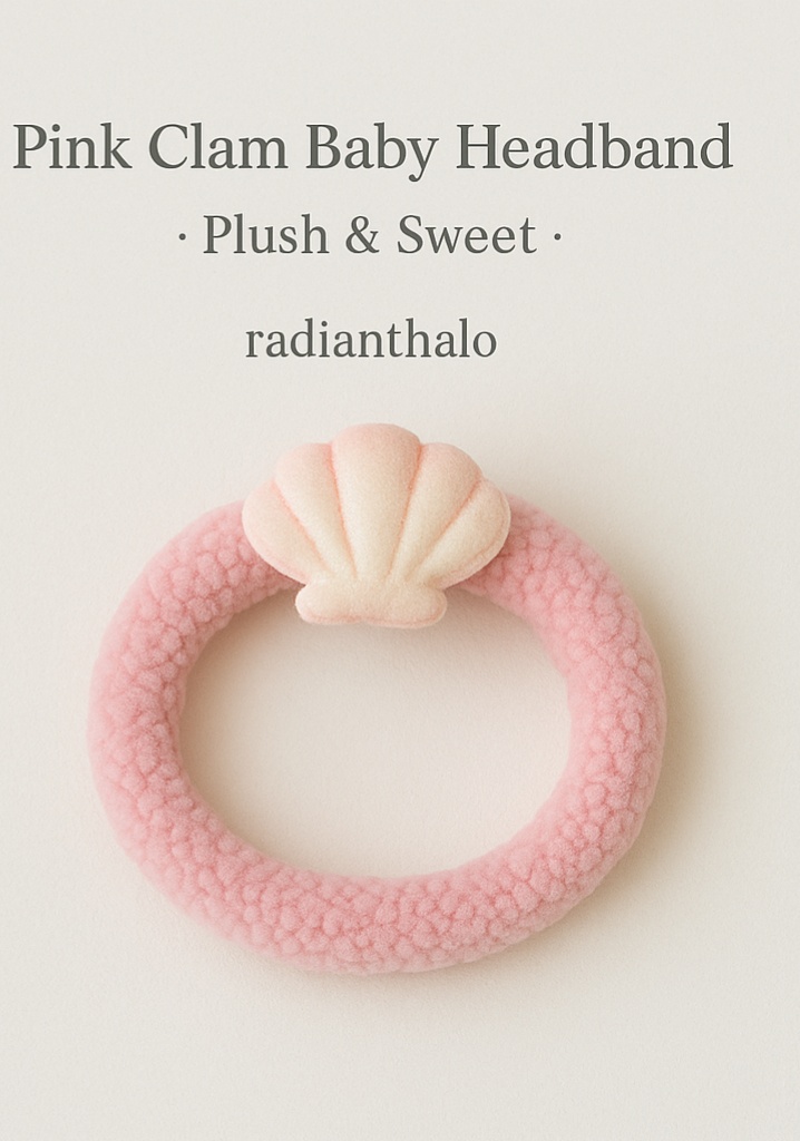 Shell Baby Headband - Elegant and Soft