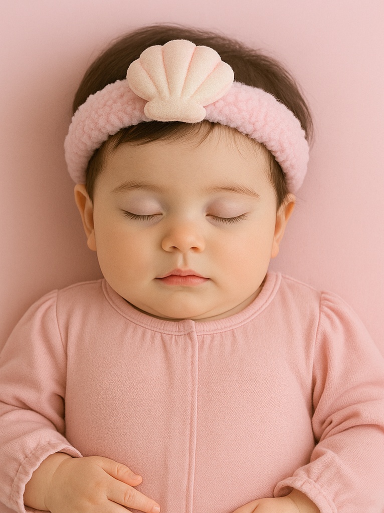 Shell Baby Headband - Elegant and Soft