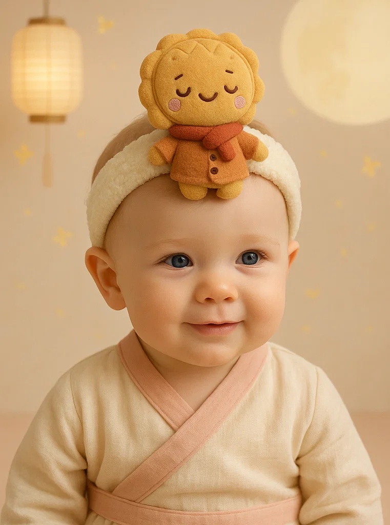 Bandeau bébé peluche spécial Fête de la Lune – Volume B2B et personnalisation
