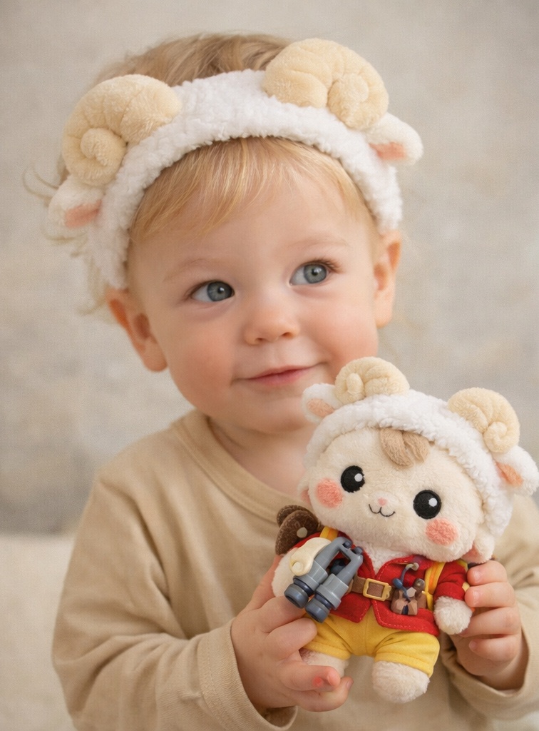 Scorpio Baby Headband with Plush Stinger and Star Accents