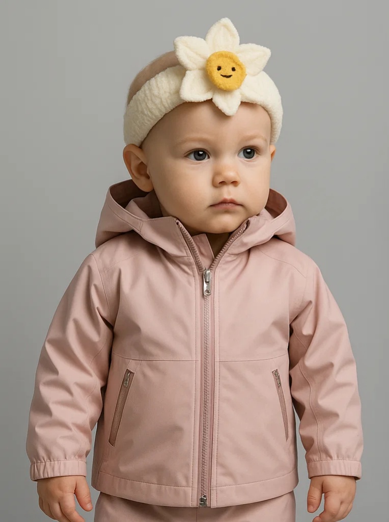 Golden Daffodil Baby Headband – Sunny and Vibrant Floral Style