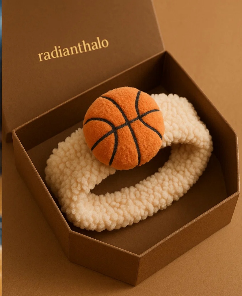 Baseball Charm: Soft Baby Headband with Removable Baseball Detail