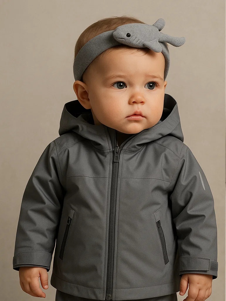 Bandeau bébé mignon avec baleine