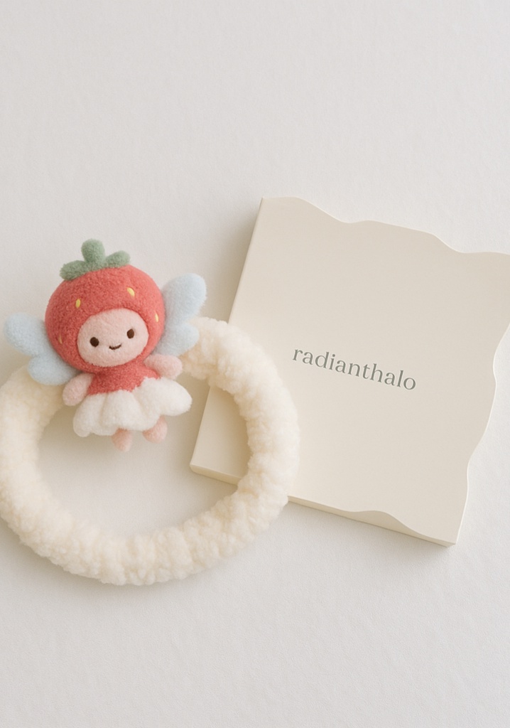 Red Strawberry Fairy Baby Headband for Adorable Photos