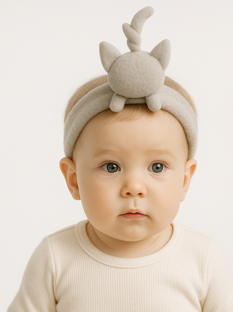 Plush Baby Headband – Breathable & Stretchy