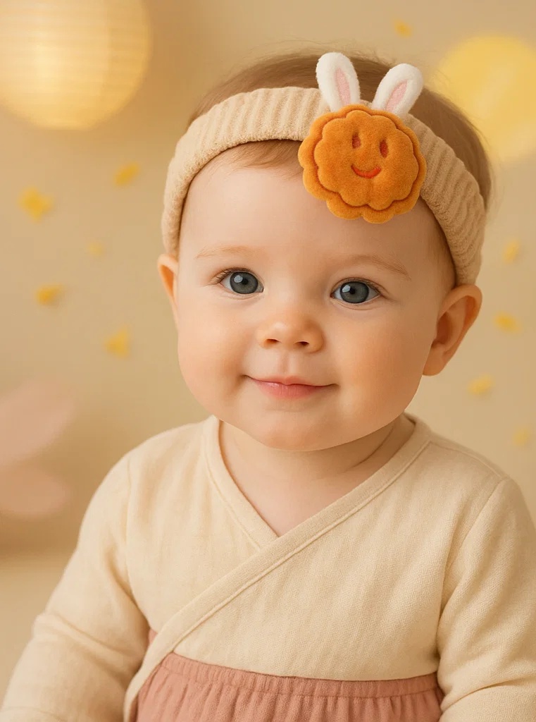 Bandeau bébé créatif Fête de la Lune – pour vitrines saisonnières B2B