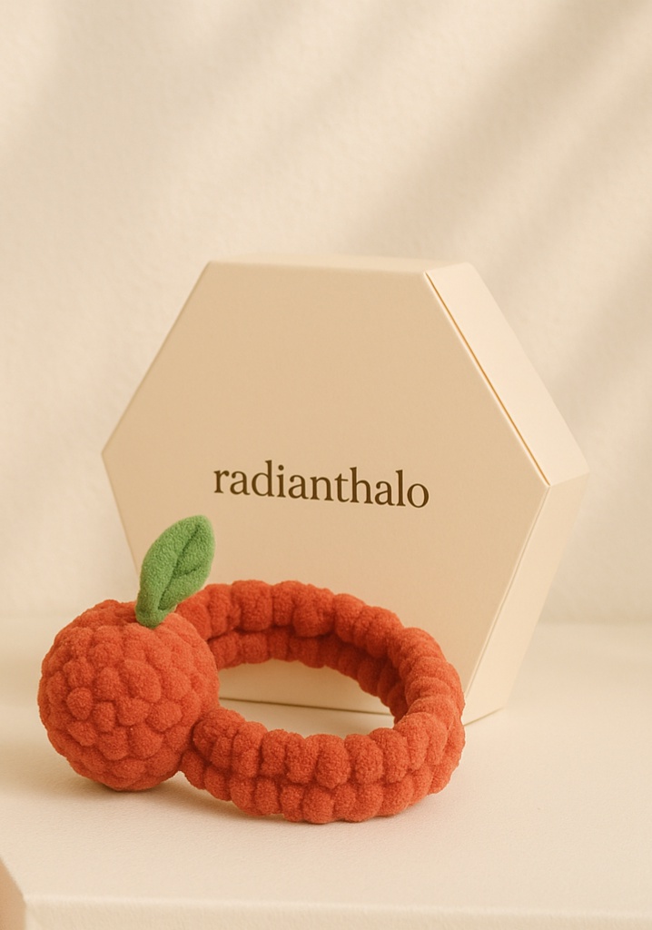 Apple Baby Headband with Fun Apple Doll for Cute Photos