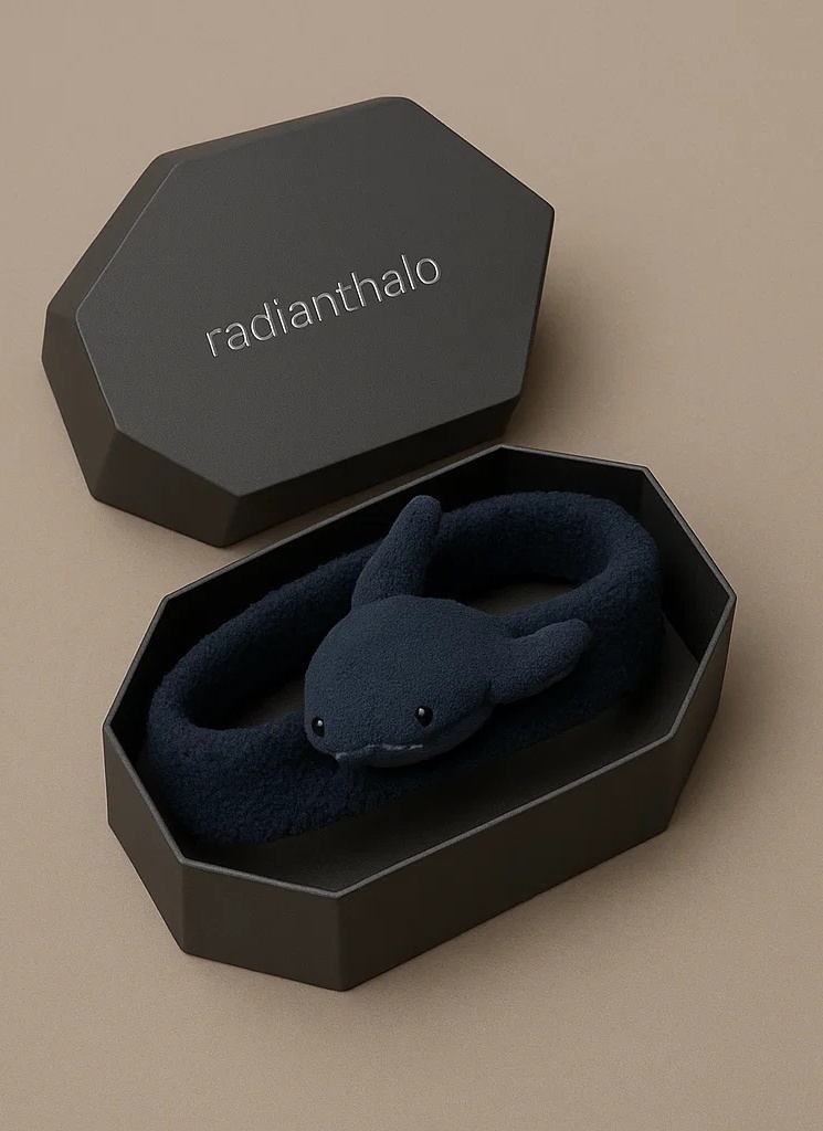 Bandeau bébé mignon avec espadon en peluche